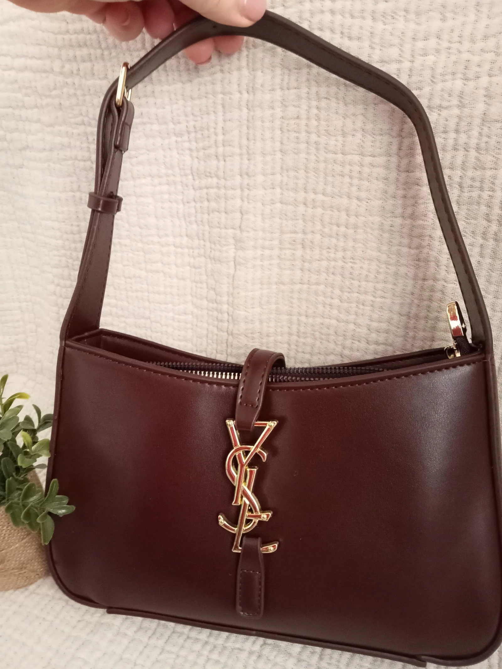 Bolso de ombro marrom de luxo – photo 2